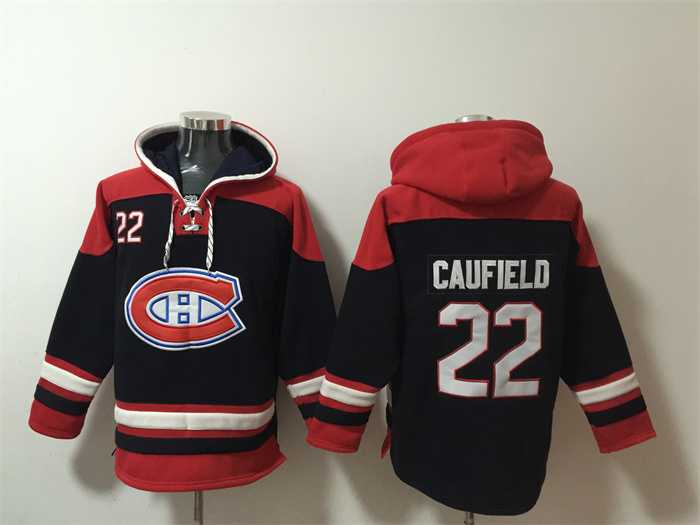 Men's Montreal Canadiens #22 Cole Caufield Navy Red Lace-Up Pullover Hoodie,We sell and wholesale Men's Montreal Canadiens #22 Cole Caufield Navy Red Lace-Up Pullover Hoodie on line form chian!